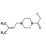 CAS 登录号：76825-94-0， 2-氟-1-[4-(3-甲基-2-丁烯-1-基)-1-哌嗪基]乙酮