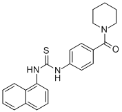 CAS 登录号：76870-23-0， 3-萘-1-基-1-[4-(哌啶-1-羰基)苯基]硫脲
