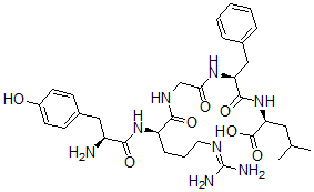 CAS 登录号：76939-27-0， N-(N-(N-(N2-L-酪氨酰-D-精氨酰)甘氨酰)-L-苯丙氨酰)-L-亮氨酸
