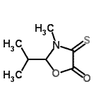 CAS#: 76968-22-4, 2-Isopropyl-3-methyl-4-thioxo-1,3-oxazolidin-5-one