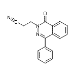 CAS 登录号：76972-37-7， 3-(1-氧代-4-苯基-2(1H)-酞嗪基)丙腈