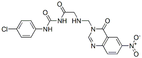 CAS#: 76979-57-2, N-[(4-Chlorophenyl)Carbamoyl]-2-[(6-Nitro-4-Oxoquinazolin-3-Yl)Methylamino]Acetamide