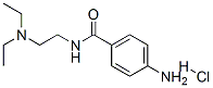 CAS 登录号：7699-39-0， 4-氨基-N-[2-(二乙基氨基)乙基]-苯甲酰胺盐酸盐