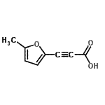 CAS 登录号：77034-21-0， 3-(5-甲基-2-呋喃基)-2-丙炔酸