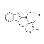 CAS#: 770690-79-4, 2-(1,4-diazepan-1-yl)-1-[(4-fluorophenyl)methyl]benzimidazole