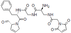CAS#: 77087-68-4, (2S)-2-Amino-3-[[2-(2,5-Dioxopyrrol-1-Yl)Acetyl]Amino]-N-[2-[[(2S)-1-[(2R)-2-Formyl-2,5-Dihydropyrrol-1-Yl]-1-Oxo-3-Phenylpropan-2-Yl]Amino]-2-Oxoethyl]Propanamide