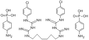 CAS 登录号：77146-42-0， 氨基苯磷酸氯己定