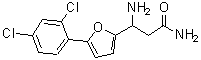 CAS 登录号：771522-42-0， 3-氨基-3-[5-(2,4-二氯苯基)-2-呋喃基]丙酰胺