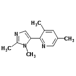 CAS 登录号：771541-03-8， 2-(1,2-二甲基-1H-咪唑-5-基)-3,5-二甲基吡啶