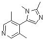 CAS 登录号：771541-05-0， 4-(1,2-二甲基-1H-咪唑-5-基)-3,5-二甲基吡啶