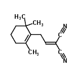 CAS 登录号：771565-72-1， [2-(2,6,6-三甲基-1-环己烯-1-基)亚乙基]丙二腈