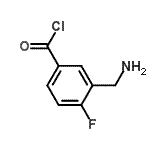 CAS 登录号：771573-07-0， 3-(氨基甲基)-4-氟苯甲酰氯