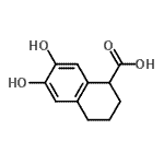CAS#: 77158-61-3, 6,7-Dihydroxy-1,2,3,4-tetrahydro-1-naphthalenecarboxylic acid