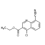 CAS 登录号：77173-67-2， 乙基4-氯-8-氰基-3-喹啉羧酸酯