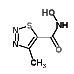 CAS#: 77196-89-5, N-Hydroxy-4-methyl-1,2,3-thiadiazole-5-carboxamide