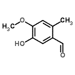 CAS 登录号：7721-61-1， 5-羟基-4-甲氧基-2-甲基苯甲醛