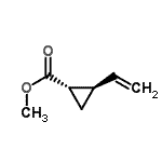 CAS 登录号：77210-36-7， 甲基(1S,2R)-2-乙烯基环丙烷羧酸酯