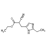 CAS 登录号：773078-63-0， 乙基2-氰基-3-(2-乙基-1H-咪唑-4-基)丙酸酯