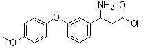 CAS 登录号：773122-05-7， 3-氨基-3-[3-(4-甲氧基苯氧基)苯基]丙酸