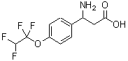 CAS 登录号：773122-82-0， 3-氨基-3-[4-(1,1,2,2-四氟乙氧基)苯基]丙酸