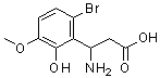 CAS 登录号：773125-31-8， 3-氨基-3-(6-溴-2-羟基-3-甲氧基-苯基)丙酸