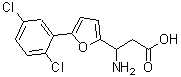 CAS#: 773125-95-4, 3-amino-3-[5-(2,5-dichlorophenyl)-2-furyl]propanoic acid