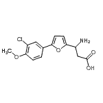 CAS#: 773126-01-5, 3-amino-3-[5-(3-chloro-4-methoxy-phenyl)-2-furyl]propanoic acid