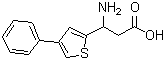 CAS 登录号：773126-57-1， 3-氨基-3-(4-苯基-2-噻吩基)丙酸