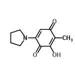 CAS#: 77357-56-3, 3-Hydroxy-2-methyl-5-(1-pyrrolidinyl)-1,4-benzoquinone