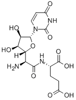 CAS 登录号：77368-58-2， 2-[[2-氨基-2-[5-(2,4-二氧代嘧啶-1-基)-3,4-二羟基四氢呋喃-2-基]乙酰基]氨基]戊烷二酸