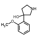 CAS#: 773796-28-4, 3-(2-Methoxyphenyl)-3-pyrrolidinol