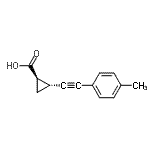 CAS#: 774125-38-1, (1R,2R)-2-[(4-Methylphenyl)ethynyl]cyclopropanecarboxylic acid