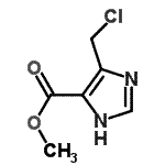 CAS 登录号：774142-69-7， 甲基4-(氯甲基)-1H-咪唑-5-羧酸酯