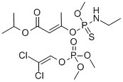 CAS 登录号：77491-30-6， 2,2-二氯乙烯基二甲基磷酸酯;丙-2-基(E)-3-(乙基氨基-甲氧基硫代膦酰)氧基丁-2-烯酸酯