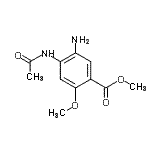 CAS 登录号：77495-40-0， 甲基4-乙酰氨基-5-氨基-2-甲氧基苯甲酸酯