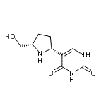 CAS#: 775270-48-9, 5-[(2R,5S)-5-(Hydroxymethyl)-2-pyrrolidinyl]-2,4(1H,3H)-pyrimidinedione
