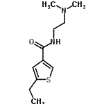 CAS 登录号：775300-39-5， N-[2-(二甲基氨基)乙基]-5-乙基-3-噻吩甲酰胺