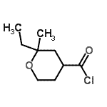 CAS#: 77554-91-7, 2-Ethyl-2-methyltetrahydro-2H-pyran-4-carbonyl chloride