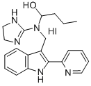 CAS#: 77587-89-4, 1-[4,5-Dihydro-1H-Imidazol-2-Yl-[(2-Pyridin-2-Yl-1H-Indol-3-Yl)Methyl]Amino]Butan-1-Ol Hydroiodide