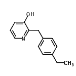 CAS 登录号：776317-56-7， 2-(4-乙基苄基)-3-吡啶醇