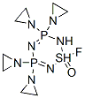 CAS#: 77666-80-9, 3,3,5,5-Tetrakis(1-aziridinyl)-1-fluoro-3,3,5,5-tetrahydro-1H-1,2,4,6,3,5-Thiatriazadiphosphorine 1-oxide