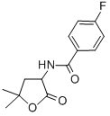 CAS 登录号：77694-31-6， N-(5,5-二甲基-2-氧代四氢呋喃-3-基)-4-氟苯甲酰胺