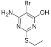 CAS 登录号：77708-90-8， 6-氨基-5-溴-2-(乙硫基)嘧啶-4-醇