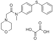 CAS#: 77711-49-0, N-Methyl-N-(p-(phenylthio)phenyl)-1-morpholineacetamide oxalate