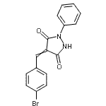 CAS 登录号：77738-03-5， 4-(4-溴苄亚基)-1-苯基-3,5-吡唑烷二酮