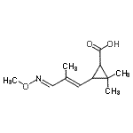 CAS#: 777799-17-4, 3-[(1E,3E)-3-(Methoxyimino)-2-methyl-1-propen-1-yl]-2,2-dimethylcyclopropanecarboxylic acid