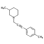 CAS 登录号：777850-86-9， 3-甲基-1-[3-(4-甲基苯基)-2-丙炔-1-基]哌啶