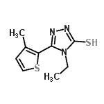 CAS#: 777875-20-4, 4-Ethyl-5-(3-methyl-2-thienyl)-2,4-dihydro-3H-1,2,4-triazole-3-thione