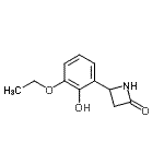 CAS 登录号：777885-74-2， 4-(3-乙氧基-2-羟基苯基)-2-氮杂环丁酮