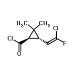 CAS#: 77789-75-4, (1R,3S)-3-[(Z)-2-Chloro-2-fluorovinyl]-2,2-dimethylcyclopropanecarbonyl chloride